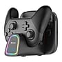 Nacon QuadPro RGB Charger for Nintendo Switch 2 Pro Controller and Joy-Con, Black (CHARGERPRO)~#|#~sp317427021_sc7