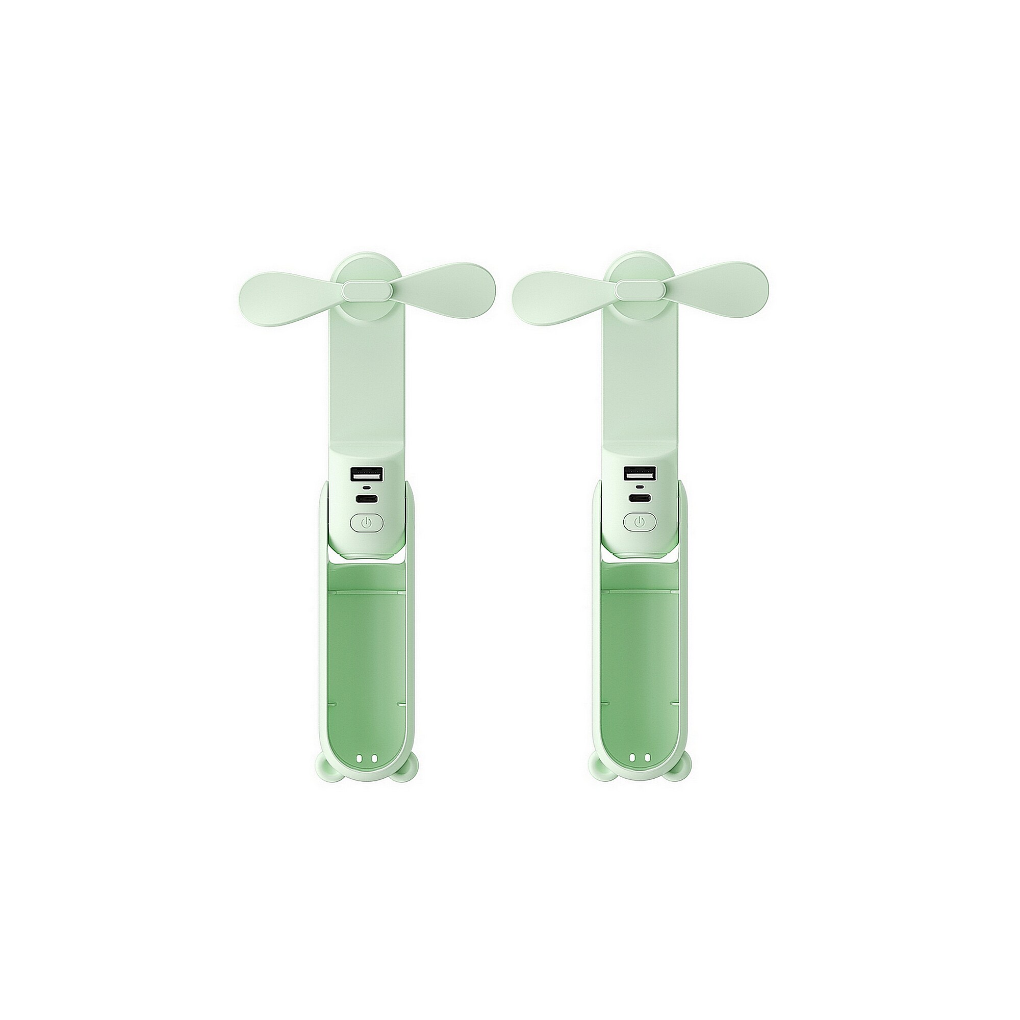JisuLifeLife8X Handheld Fan, Mint Green, 2/Kit (FHL08PMGN-KIT-2) Sansujyuku sansujyuku.com