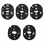 NAHANCO Round Clothing Rack Size Dividers, Black with White Print; XS-XL Kit, 10 pieces (5 sizes, 2 pcs each)~#|#~sp317482225_sc7