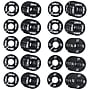 NAHANCO Round Clothing Size Dividers for Baby/Kids Sizes, Black with White Print; 3MOS – 4T Kit, 50 pieces (5 pcs each size)~#|#~sp317482369_sc7