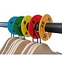 NAHANCO Colorful Round Clothing Size Dividers, 5 Mixed Colors with Black Print; XS-XL Kit, 10 pieces (5 sizes, 2 pcs each)~#|#~sp317482387_sc7