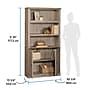 Sauder Select 70"H 5-Shelf Bookcase, Laurel Oak (437336)~#|#~sp317727755_sc7