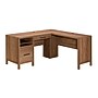 Sauder Pacific View 58"W L-Shaped Computer Desk, Saddle Walnut (447303)~#|#~sp317727891_sc7