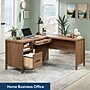 Sauder Pacific View 58"W L-Shaped Computer Desk, Saddle Walnut (447303)~#|#~sp317727892_sc7