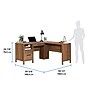 Sauder Pacific View 58"W L-Shaped Computer Desk, Saddle Walnut (447303)~#|#~sp317727894_sc7
