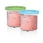 Ninja Creami Pints and Colored Lids, 16 oz., Clear, 2/Pack (XSKPLID2CD)~#|#~sp317808408_sc7