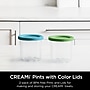 Ninja Creami Pints and Colored Lids, 16 oz., Clear, 2/Pack (XSKPLID2CD)~#|#~sp317808411_sc7