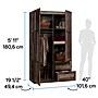 Sauder Select 71"H Storage Armoire, 2 Drawers, Reclaimed Pine (427070)~#|#~sp317878918_sc7