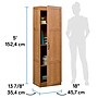 Sauder Select 60"H Storage Cabinet with 3 Shelves, Highland Oak (419983)~#|#~sp317878985_sc7