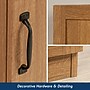 Sauder Select 60"H Storage Cabinet with 3 Shelves, Highland Oak (419983)~#|#~sp317878988_sc7