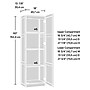 Sauder Select 60"H Storage Cabinet with 3 Shelves, Highland Oak (419983)~#|#~sp317878991_sc7