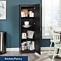 Sauder Select 60"H Storage Cabinet with 3 Shelves, Raven Oak (446897)~#|#~sp317879001_sc7
