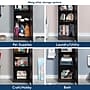 Sauder Select 60"H Storage Cabinet with 3 Shelves, Raven Oak (446897)~#|#~sp317879002_sc7
