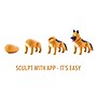HEY CLAY Shepherd Dog Story Air-Dry Modeling Clay Kit, Multicolored (HC-30120)~#|#~sp317879121_sc7