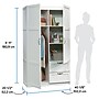 Sauder Select 71"H Storage Armoire, 2 Drawers, White (420495)~#|#~sp317879139_sc7