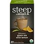Bigelow Steep Organic Green with Lemon Tea Bags, 20/Box (17721)~#|#~sp317964430_sc7