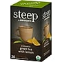Bigelow Steep Organic Green with Lemon Tea Bags, 20/Box (17721)~#|#~sp317964433_sc7