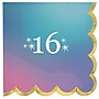 Party City Digital Dream 16th Birthday Beverage Napkin, 2-Ply, Multicolored, 16/Pack (AM50050113)~#|#~sp317964441_sc7