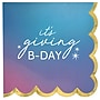 Party City Digital Dream "It's Giving B-Day" Lunch Napkins, 2-Ply, Multicolored, 16/Pack (AM51010004)~#|#~sp317964483_sc7