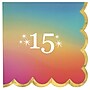 Party City Digital Dream 15th Birthday Beverage Napkin, 2-Ply, Multicolored, 16/Pack (AM50050036)~#|#~sp317964590_sc7
