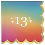 Party City Digital Dream 13th Birthday Beverage Napkin, 2-Ply, Multicolored, 16/Pack (AM50010004)~#|#~sp317964593_sc7