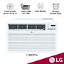LG 115-Volt 11800 BTU Wall Air Conditioner with Remote, White (LT12124CNR)~#|#~sp318262843_sc7