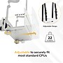 Mount-It! MedHub Space-Saving Adjustable CPU Mount for Mobile Medical Carts, Fits 4.8"- 8.3" CPUs, 22 lbs. Capacity (MI-16051)~#|#~sp318269984_sc7