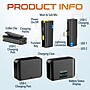 Delton M27 Two Wireless Lavalier Microphones and iPhone/iPad Lightning Receiver, Black (DLM27L)~#|#~sp318270349_sc7