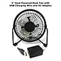 Optimus 4-inch 1-Speed Desk Fan, Black (OPSF4048)~#|#~sp318343780_sc7