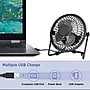 Optimus 4-inch 1-Speed Desk Fan, Black (OPSF4048)~#|#~sp318343783_sc7