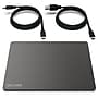 Delton TR67 Wired Ambidextrous Trackpad Mouse with USB-A and USB-C Cables, Black (DMSTR67BK)~#|#~sp318345854_sc7