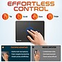 Delton TR67 Wired Ambidextrous Trackpad Mouse with USB-A and USB-C Cables, Black (DMSTR67BK)~#|#~sp318345856_sc7