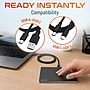 Delton TR67 Wired Ambidextrous Trackpad Mouse with USB-A and USB-C Cables, Black (DMSTR67BK)~#|#~sp318345857_sc7