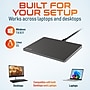 Delton TR67 Wired Ambidextrous Trackpad Mouse with USB-A and USB-C Cables, Black (DMSTR67BK)~#|#~sp318345859_sc7