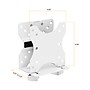 Mount-It! MedHub Adjustable Mini CPU Mount for Wall and Mobile Medical Workstations, 0.67"-2.8" Width, 11 lb Capacity (MI-16052)~#|#~sp318409016_sc7
