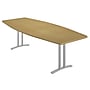 Correll Curvature 96"W x 48"D Boat Shaped Conference Table, Fusion Maple (CC4296B-16-14-16)~#|#~sp318409131_sc7