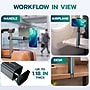 Purely PH20 Foldable Clamp-On Phone Holder for Desk and Travel, Gray (PSHPH20BK)~#|#~sp318681659_sc7