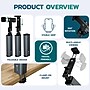 Purely PH20 Foldable Clamp-On Phone Holder for Desk and Travel, Gray (PSHPH20BK)~#|#~sp318681665_sc7