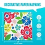 Say Hooray! Abundant Florals Lunch Napkins, 2-Ply, Multicolored, 64/Pack (DTC382728NAP)~#|#~sp318784333_sc7