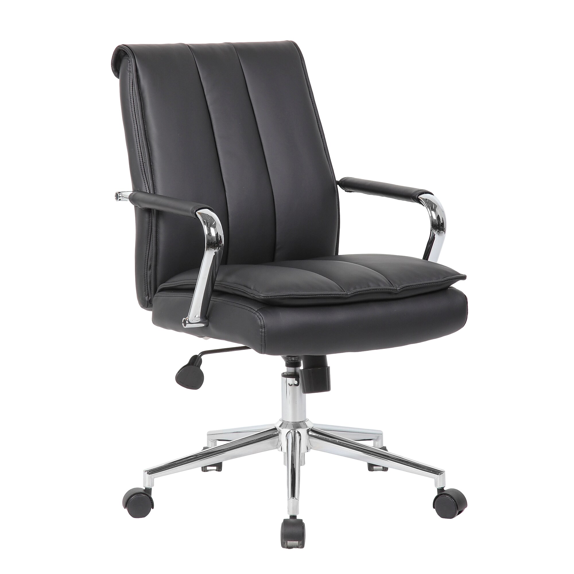 Boss Office Products Ergonomic Vinyl Swivel Task Chair, Black (B9633C-BK) Sansujyuku sansujyuku.com