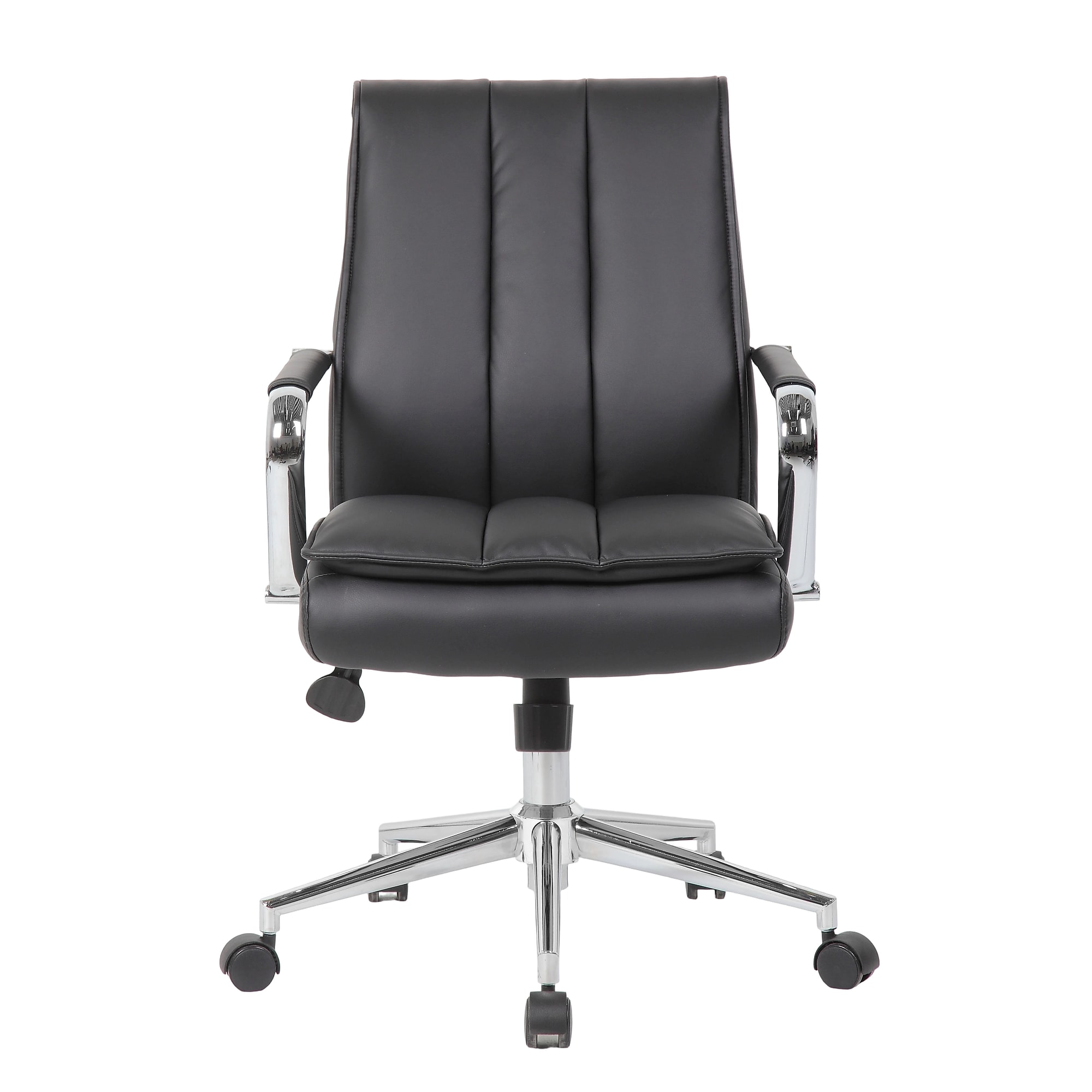 Boss Office Products Ergonomic Vinyl Swivel Task Chair, Black (B9633C-BK) Sansujyuku sansujyuku.com