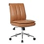 Boss Office Products Armless Ergonomic Vinyl Swivel Task Chair, Caramel (B9634C-CML)~#|#~sp318784634_sc7