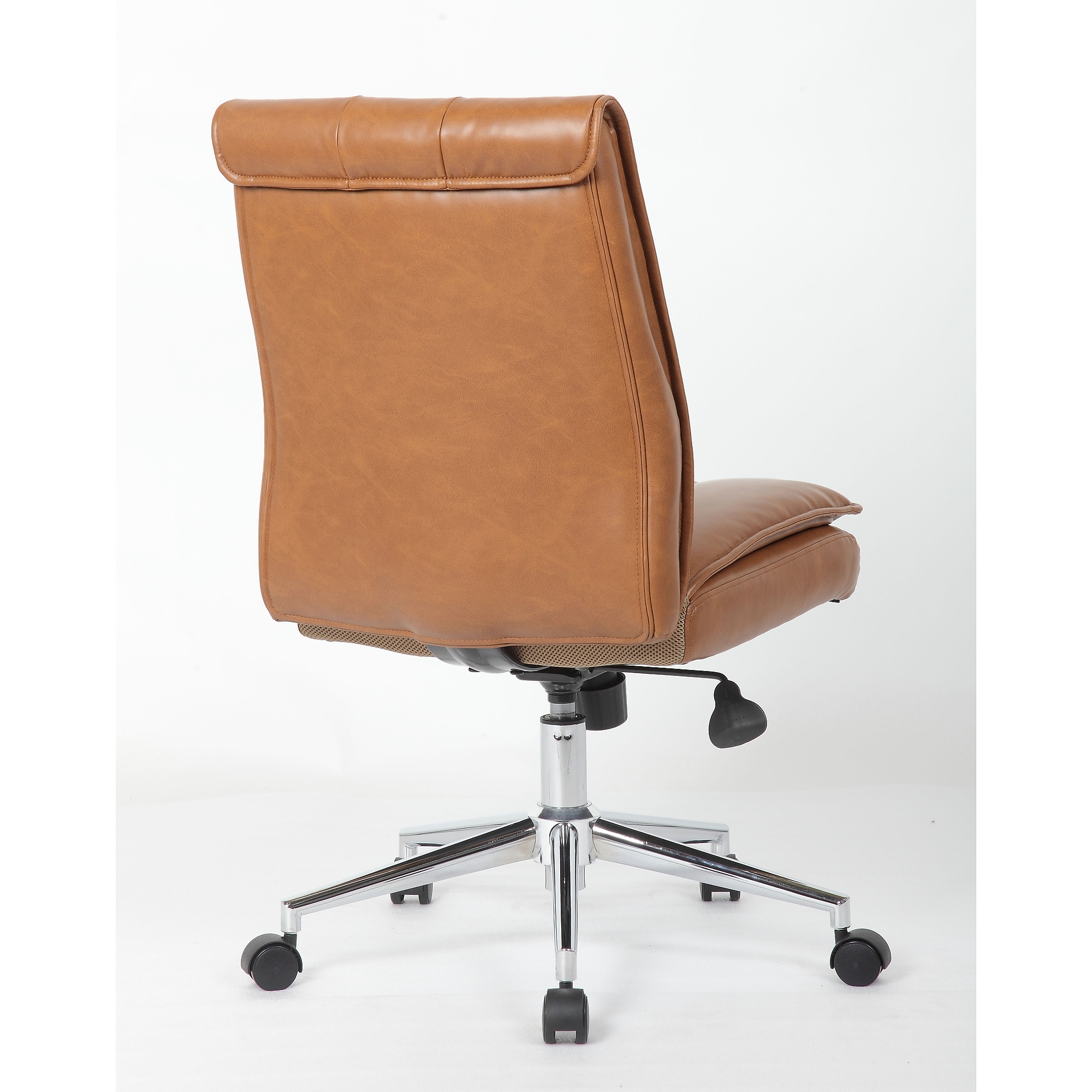 Boss Office Products Armless Ergonomic Vinyl Swivel Task Chair, Caramel (B9634C-CML) Sansujyuku sansujyuku.com