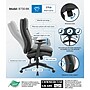 Boss Office Products Ergonomic Vinyl Swivel Executive Chair, Black (B730-BK)~#|#~sp318784658_sc7