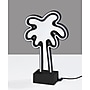 Simplee Adesso LED Infinity Neon Palm Tree Table/Wall Lamp, 10.5"H, Black (SL3717-01)~#|#~sp318931609_sc7