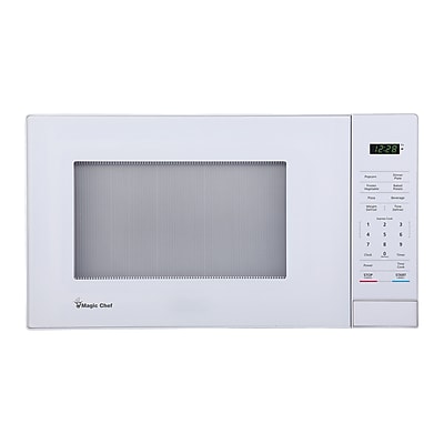 Magic Chef 1.1- cu. Ft. Digital Touch Countertop Microwave & Food Cover, White  (KITMCPBTH04) Simolary simolary.com