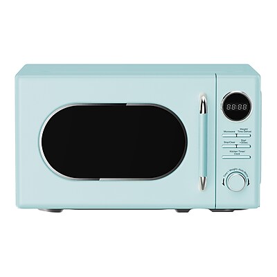Magic Chef 0.7-cu. Ft. Retro Countertop Microwave & Food Cover, Green (KITMCPBTH07) Simolary simolary.com