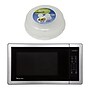 Magic Chef 1.1- cu. Ft. Digital Touch Countertop Microwave & Food Cover, Stainless Steel/Black (KITMCPBTH03)~#|#~sp319071088_sc7