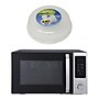 Magic Chef 1- cu. Ft. Countertop Microwave with Air Fryer & Food Cover, Stainless Steel/Black(KITMCPBTH01)~#|#~sp319071114_sc7