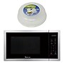 Magic Chef 0.9- cu. Ft. Countertop Digital Touch Microwave & Food Cover, Stainless Steel (KITMCPBTH14)~#|#~sp319071187_sc7
